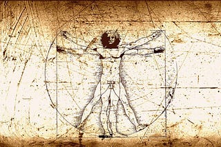 Leonardo Da Vinci’s sketch of the vitruvian man