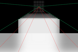 Cover Image: 3D view of iPhone’s card stack with one-point perspective lines