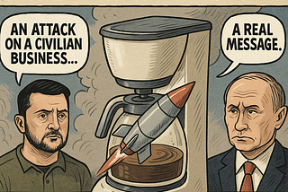 Political Satire about the Russia Ukraine war. But sometimes the propaganda becomes the story. That’s exactly what happened when Russian cruise missiles slammed into a U.S.-owned factory in western Ukraine. That strike wasn’t just about bricks and steel — it was about narrative. About how each side spins the story to mislead the public, to signal to their enemies, and to send a very real threat without saying a word.