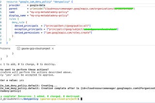 GCP Deny Policy