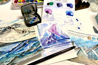 Painting Mountains with Watercolor