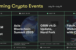 Here’s What’s Happening in Crypto This Week (07.13–07.19) Curated Provisn Weekly Selects.