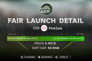 FOOTBALL DECENTRALIZED PROJECT FAIR LAUNCH ON PINKSALE