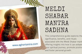 Maili Mata Meldi Shabar Mantra Sadhna Prayog