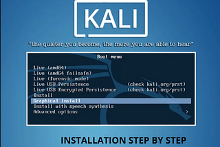 Installation of Kali Linux