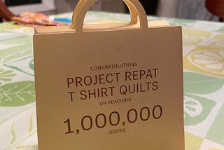 1 to a million t-shirt quilts