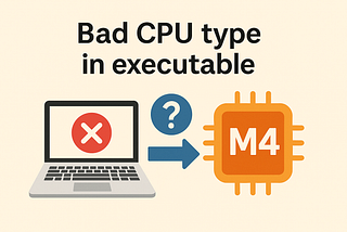Bad CPU type in executable