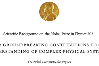 Butterflies, Climate, Glass, and the 2021 Nobel Prize in Physics