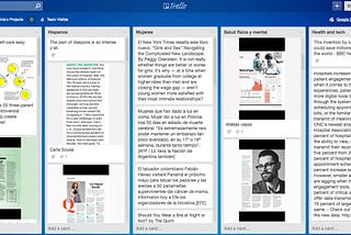 Using Trello as a repository for ideas in journalism