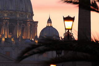 Evening lights in the eternal city, Rome / Italy
