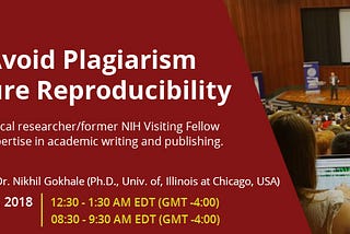 Enago Academy’s Third Webinar: How to Avoid Plagiarism and Ensure Reproducibility