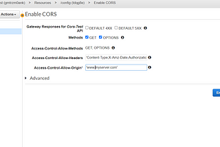 Simple steps to enable CORS in API Gateway through console/cloud formation