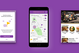 An app to order food in Festivals — Final UX/UI design project