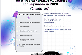 Top 6 Free AI Courses for Beginners in 2024