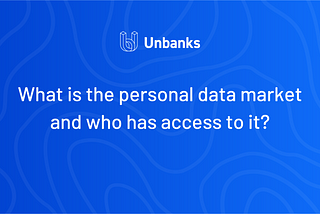 What is the personal data market and who has access to it?