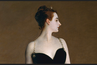 Madame X (Madame Pierre Gautreau), John Singer Sargent, 1884. [Detail]