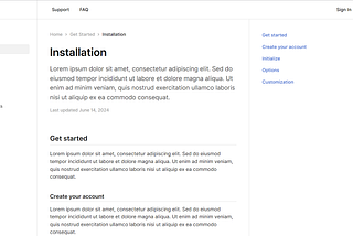 A table of contents for my Webflow template — Netdocs