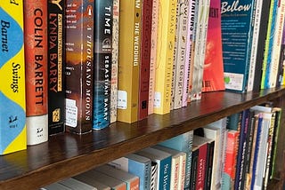 shelves full of books