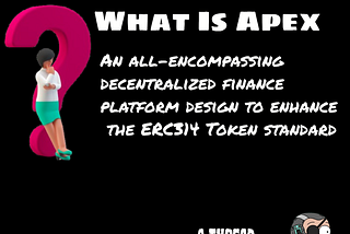 One of the Dark Horses In the Crypto Space is @apex314_defi