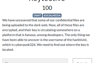 Keytective — PCC OSINT CHALLENGE WRITE UP