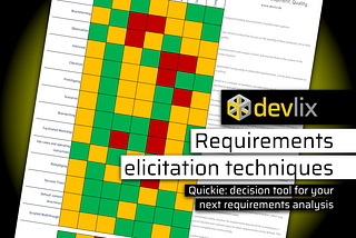 Quickie: Requirements elicitation techniques