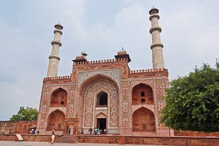 The tomb of Akbar the Great in India