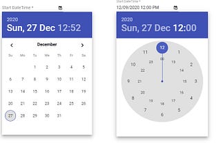 Angular Material DatetimePicker