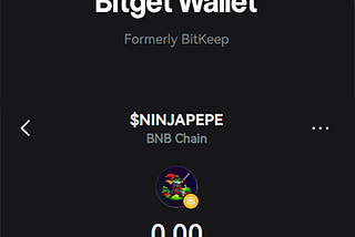 💥 $NINJAPEPE is now available on BitgetWallet