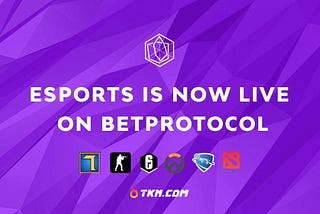 Esports is now live streamed on BetProtocol! 🦄