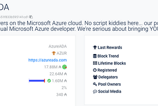 AzureADA’s view on blocks and more updates