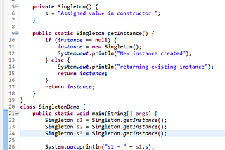 A walk through of Java Singleton class