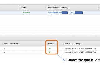 Cómo configurar en CloudWatch una alarma para monitorear estado de la VPN.