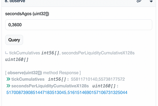 How to find Uniswap v3 TWAP using Etherscan