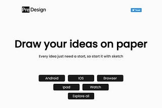 Predesign: Draw your ideas on paper