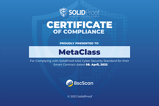 Metaclass Successfully passed SolidProof Audit