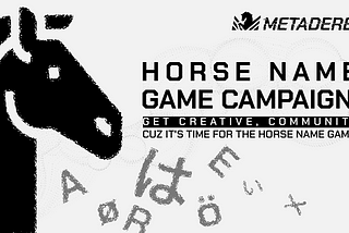 Horse Name Game Campaign!