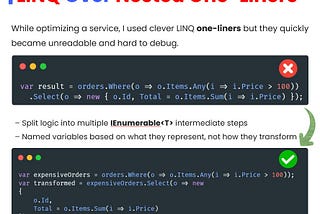 Readable LINQ Over Nested One-Liners