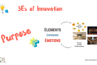 Elements, Experience & Emotion — the 3Es of Innovation — Part 1