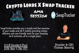 Crypto Lords x Swap Tracker