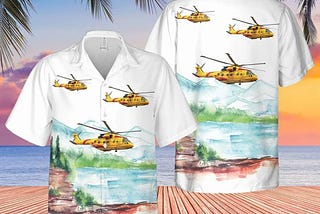 Rcaf Ehi Ch-149 Cormorant (eh-101 Mk511) Sar Aloha Hawaiian Shirt