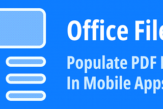 Populate PDF Forms with the DevExpress Office File API