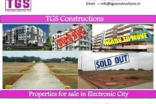 Flats for sale at best price in Electronic City by TGS Constructions