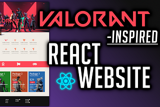 Valorant-inspired React Website