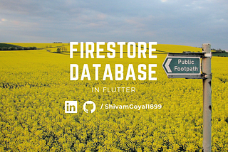 Connecting Cloud Firestore Database to Flutter