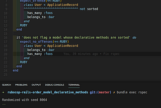 Rubocop for Sorting Models (Upgrading a gem!)