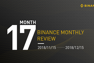 Binance Monthly Review — Month 17