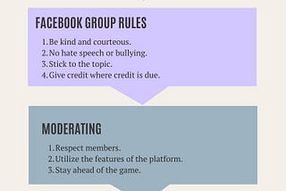 Facebook Group Moderating and Key Rules