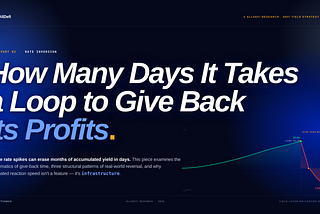 AllDefi Research | Rate Inversion: How Many Days It Takes a Loop to Give Back Its Profits