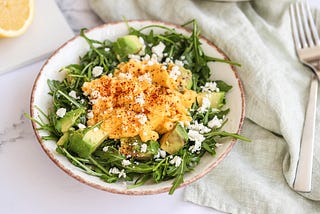 Rocket & Soft Scrambled Eggs Breakfast Salad