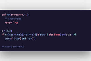 Expressive walrus assignment expressions Python 3.8